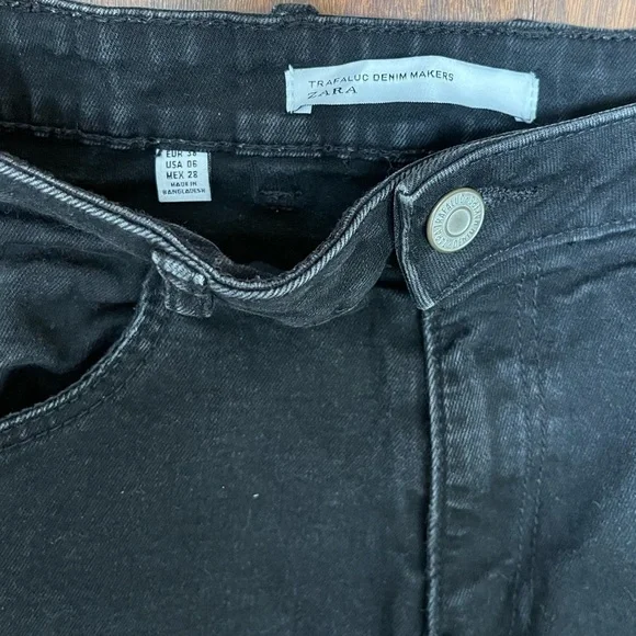 🖤 Zara High Rise Cuffed Denim Shorts - Picture 5 of 8